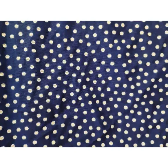 1X Coldwater Creek Blue And White Polkadot Layered Ruffles Sleeveless Blouse. 18 - Picture 3 of 16